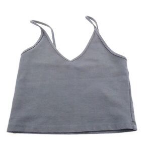 Aritzia Talula XS Gray Viscose Blend Camisole Strap V-Neck Tank - Like New